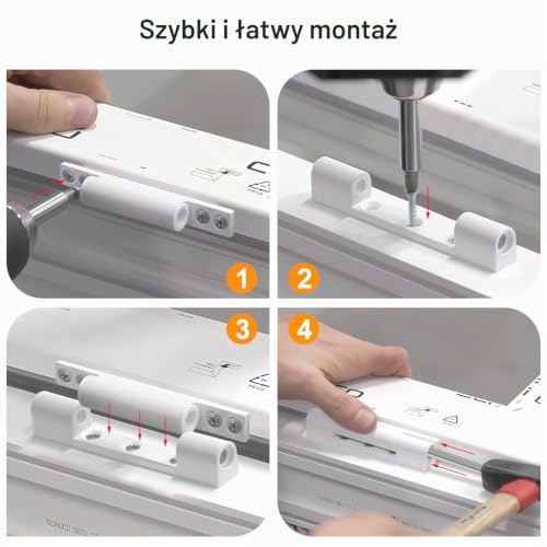 Niuny Zawiasy do drzwi i okien, 3 sztuki, 95 mm, zawiasa, okienny, do moskitiery
