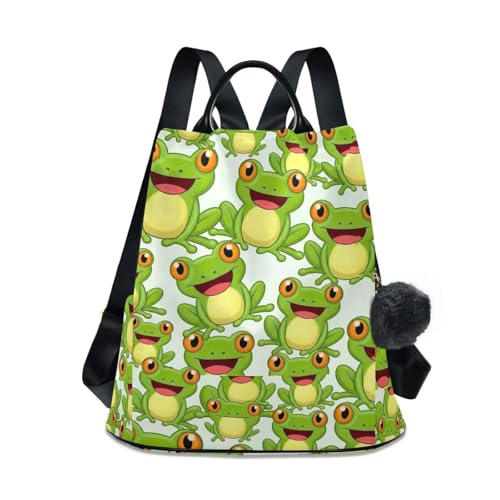 Sac à dos grenouille vert floral la touche de fraîcheur et de poésie
