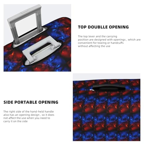 red and blue sky Printed luggage cover, luggage protection cover, wear-resistant luggage cover4