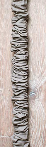 Chain and Cord Cover Moss Linen Chain Cover with Hook & Loop 6 Ft Long Dk Grey Taupe