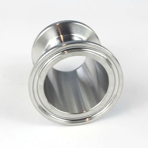 Image of HFS(R) 1.5'' Tri Clamp to KF25 Adapter, Flange to Tri Clamp Adapter Stainless Steel 304