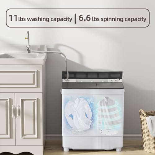 Elevon QD-EL-PWM.-1 Portable, 17.6Lbs Mini Compact Laundry thumb #3