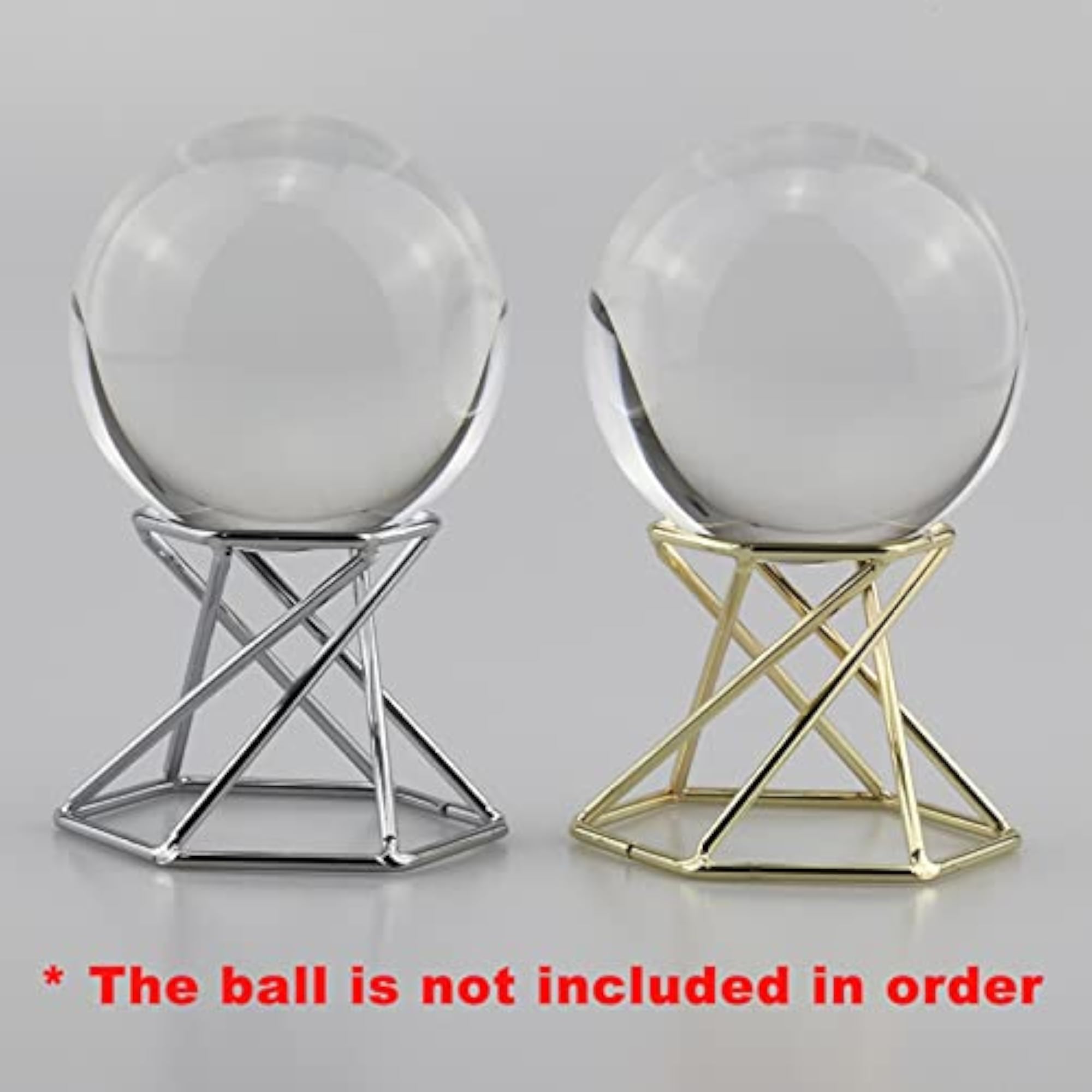 3X Glass Lens Ball Stand Display for Gemstones