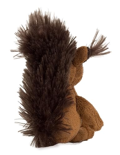 Schaffer Knuddel mich! Magnet Kuscheltier Eichhörnchen Luzy, 12x6x8 cm, Braun