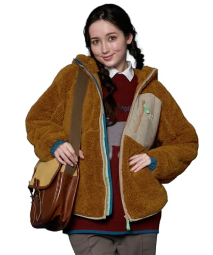 [クリフメイヤー] ジャケット シャギー ボア フード レディース LARGE ブラウン