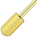 Beauticom ® Pana Professional Gold *ROUND Top Medium Grit* Large Dome Top Barrel Carbide Bit 3/32