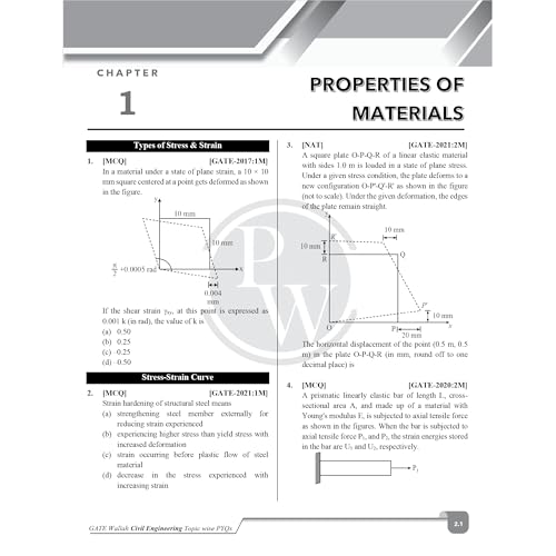 Image of (Old Edition) GATEWALLAH Civil Engineering and Engineering Mathematics & General Aptitude Combo Set of 2 Books Topicwise Previous Years Solved Questions For 2026 Exams PW [Jun 09, 2025] Physics Wallah