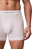 Calvin Klein Herren 3er Pack Boxershorts Trunks Unterwäsche, Weiß (White), L – Ansicht 4