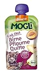 MOGLi Bio Demeter Trink Obst Quetschbeutel Pflaume 12er Quetschie Pack (12x100g)