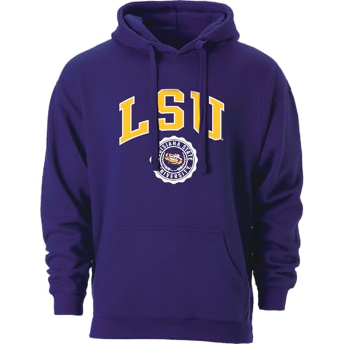 Barnesmith Louisiana State University LSU Tigers Hooded Sweatshirt Heritage Purple Small