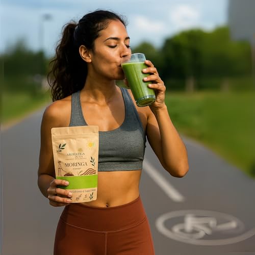 Image of Moringa Leaf Powder - 1kg Essential Nutrition Superfood, Helps Naturally Boost Energy Levels, Improves Stamina & Vitality, Rich in Vitamins & Minerals