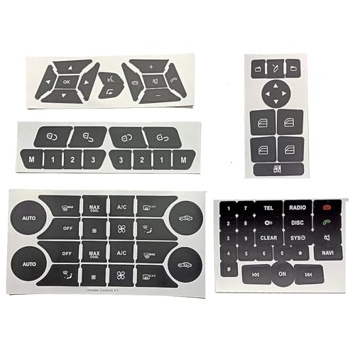 Autocollant de réparation boutons Mercedes W204 décoration climatisation vitres