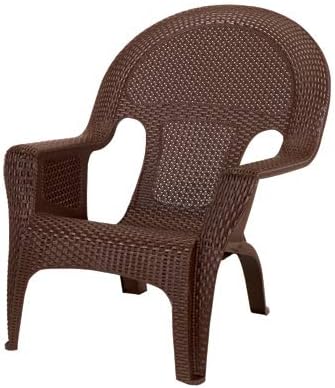 Adams 1 pc. Brown Resin Frame Woven Chair