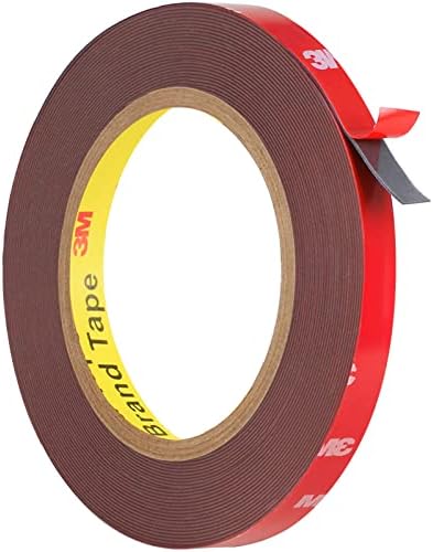 Double Sided Heavy Duty, Waterproof Mounting Foam Tape, 33ft Length, 0.4in Width, Strong Adhesive Tape for LED Strip Lights, Automotive, Home/Office Decor, Outdoor, Made of 3M VHB Tape