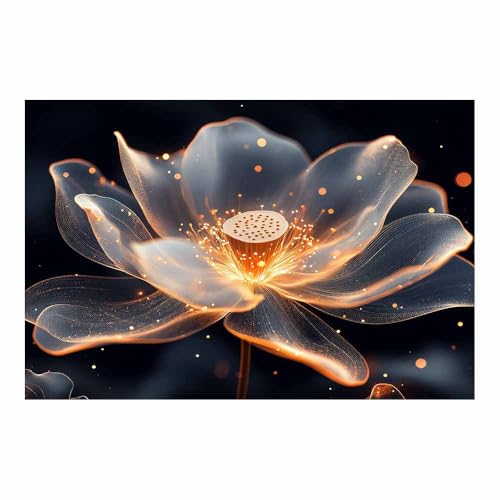 JOSUE シルバー アートパネル 抽象画 リビング キャンバス 輝く花 け ウォールデコ 北欧 インテリア ナチュラル 現代 モダン 新築祝い 開業祝い 贈り物 玄関 店舗 開店(ゴールド 38)-50x70cm 額無し