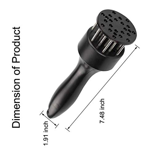 Meat Tenderizer Needle Stainless Steel Reusable Kitchen Tool Meat Tenderizer Sharp Blades for Beef - Thumbnail 6
