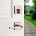 Kwikset 99910-060 Halifax Keyed Entry Lever and Downtown Single Cylinder Deadbolt Combo Pack Featuring SmartKey Security in Satin Nickel