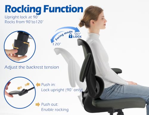 Image of TRALT Ergonomic Office Chair Desk Chair with Adjustable Lumbar Support