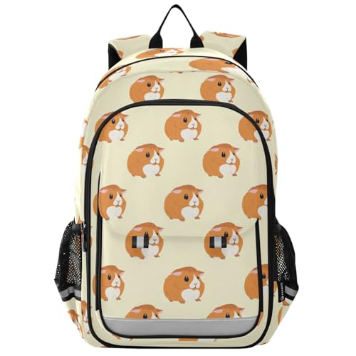 Sac à dos pour ordinateur portable enfants motif cochon d'Inde rouge pour voyage A2201