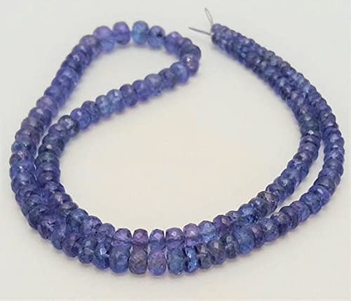 Perles en tanzanite naturelle LKBEADS idée de cadeau précieux pour anniversaire de mariage