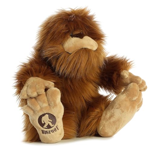 Aurora® Mysterious Fantasy Big Foot Stuffed Animal - Mythical Companion - Imaginative Adventures - Brown 16.5 Inches - Thumbnail 4