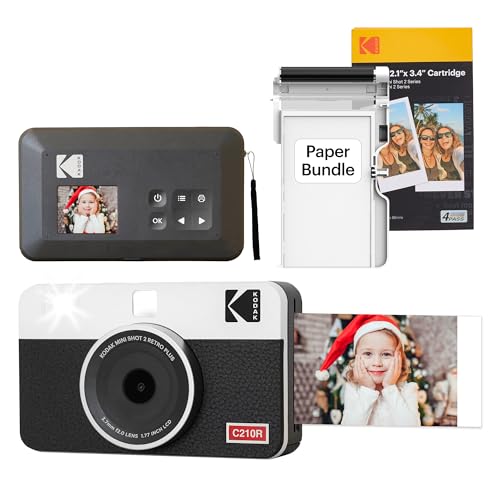 Kodak Mini Shot 2 Retro 2in1 + 68 Sheets Bundle