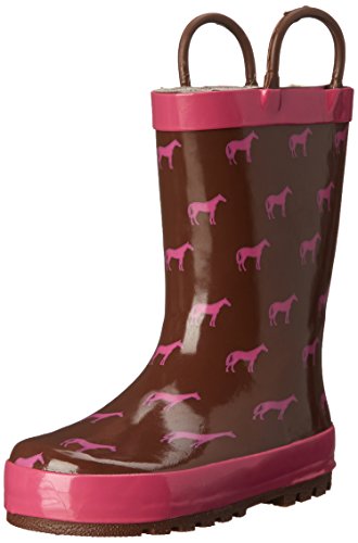 Western Chief Unisex-Child Kids Girls' Waterproof Easy-On Printed Rain Boot