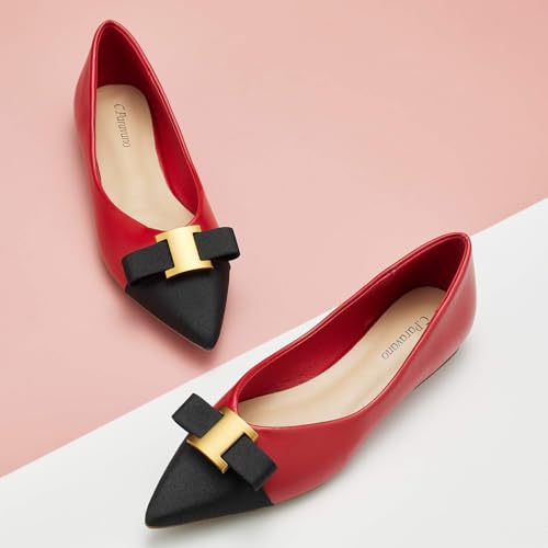 C.Paravano Women’s Flats I Flat for Women Leather I Pointed Toe Flats I Ballet Flats for Women I Slip on Dressy Flats2