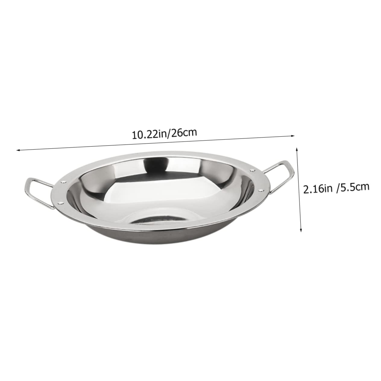 Cabilock Thickened Stainless Steel Pan Handle for Spanish Paella Pot Double Handle Cookware for Home