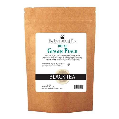 Image of The Republic of Tea - Decaf Ginger Peach Black Tea, Refill Pack of 250 Tea Bags