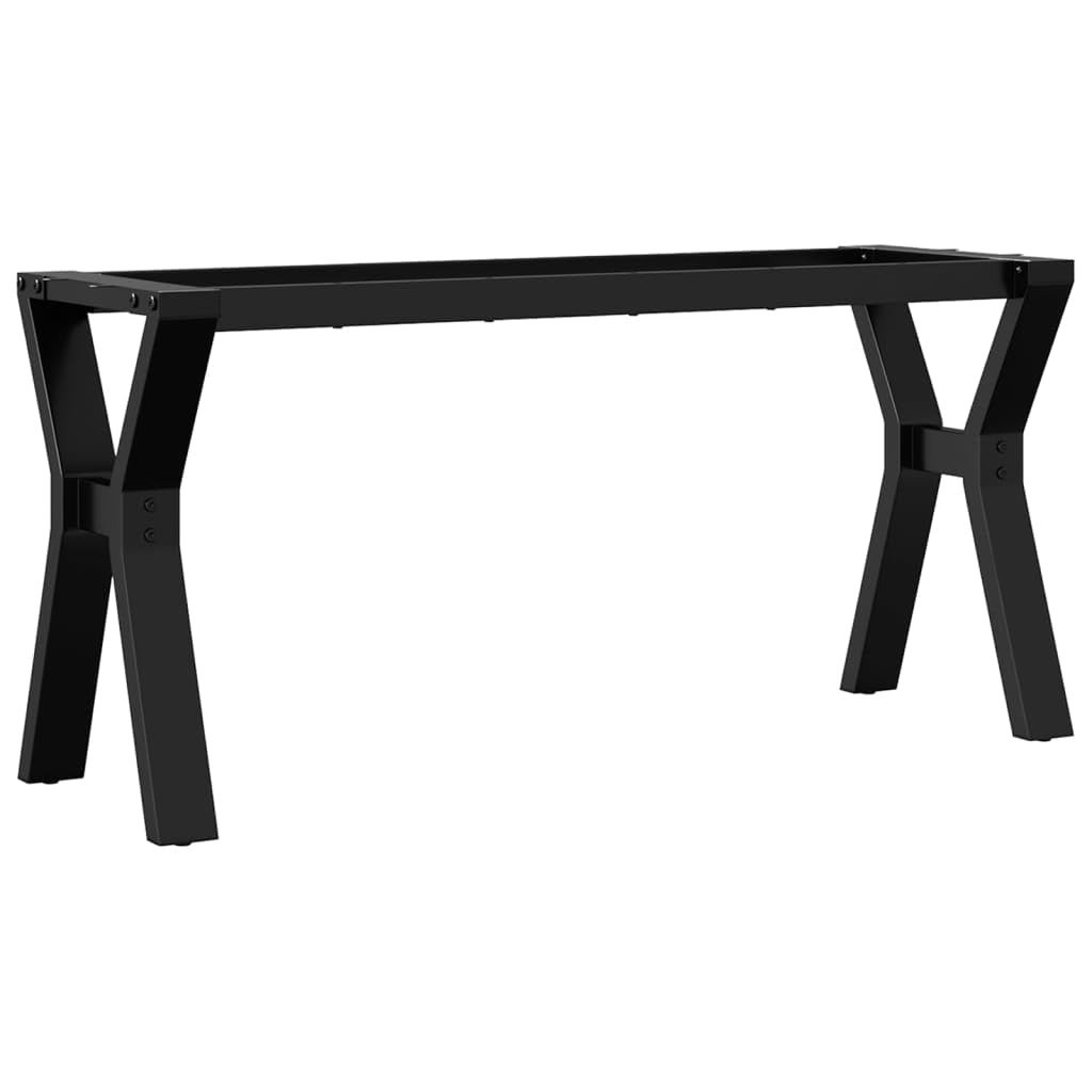 Nogi stołu w kształcie litery Y ze stali czarnej, 90 x 30 x 43 cm | Powlekane proszkowo, nawiercone otwory, łatwy montaż, industrialny design do stolika kawowego