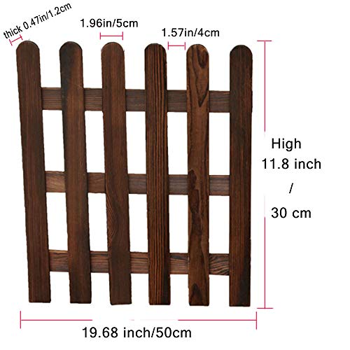 Arlai 50x30cm(LxH) Scalable Instant Fence Country Corner Picket Garden Creations Patio Wood Fence