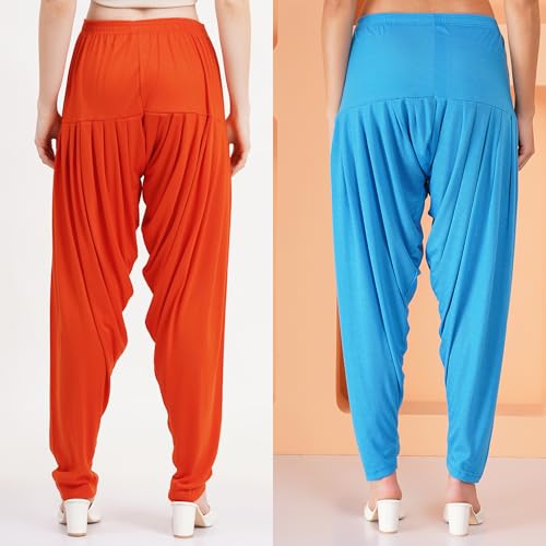 Image of Buy That Trendz Patiala Salwar for Women Relaxed Fit Viscose Patiyala Salwar Harem Bottom Pants