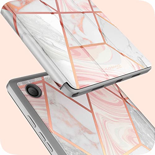 I-Blason Cosmo Series Case For Samsung Galaxy Tab A8 10.5'' (2022 Release), Full-Body Trifold With Built-In Screen Protector Protective Smart Cover With Auto Sleep/Wake (Marble) #TOP5