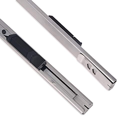 Gomake Wrapping Paper Cutter Utility Knife 9Mm Stainless Steel Handled Lockable Box Cutter With 30 Degree Snap Off Blades For Vinyl Film Cutting ,Craft Knife,Window Tint Gift Wrap Cutter #TOP4