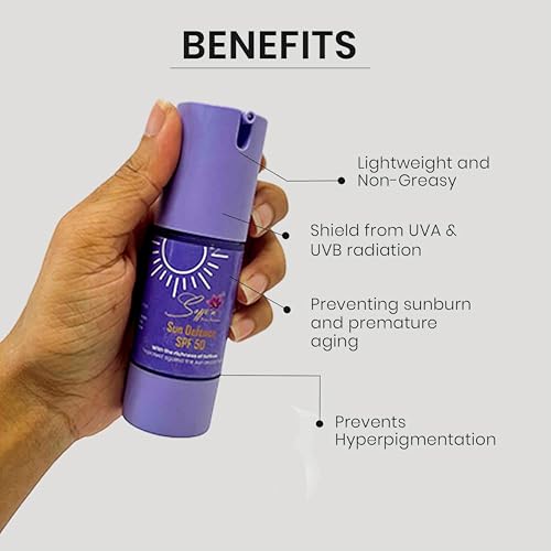 Image of Tinted SPF50 PA+++ Mineral Sunscreen | Zinc & Titanium Oxide| 4% Saffron extract & 1% Hyaluronic acid | For All Skin Type | Lightweight | No White Cast | Broad Spectrum | Travel pack 30 ml
