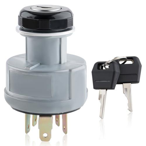 GoaMotors Ignition Switch with 2 Keys Compatible with Case IH Tractor Models 1080B 1150G 1150H 1550 1835B 1835C 2366 2394 2594 3394 5250 621 7110 821 860 8910 8920 282775A1 86500903
