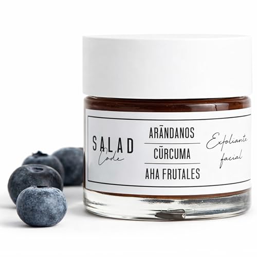SALAD CODE Exfoliante Facial Doble Acción con AHA Frutales y Semillas de Arándano – Peeling Facial Natural para una Piel Lisa, Luminosa y Renovada – Exfoliante Facial Mujer y Hombre