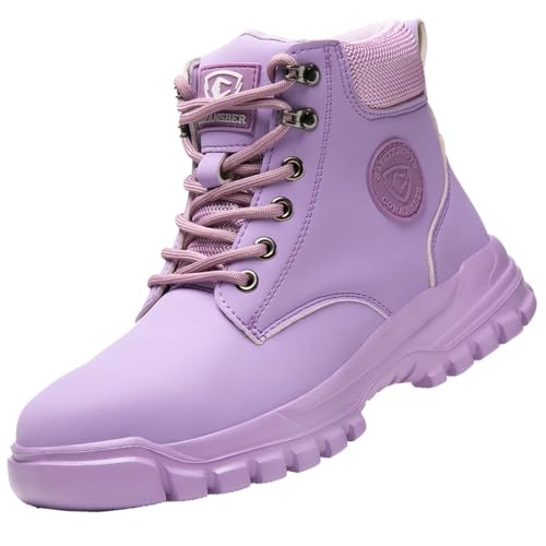 Image of Steel Toe Boots for Women Men Waterproof Lightweight Safety Shoes