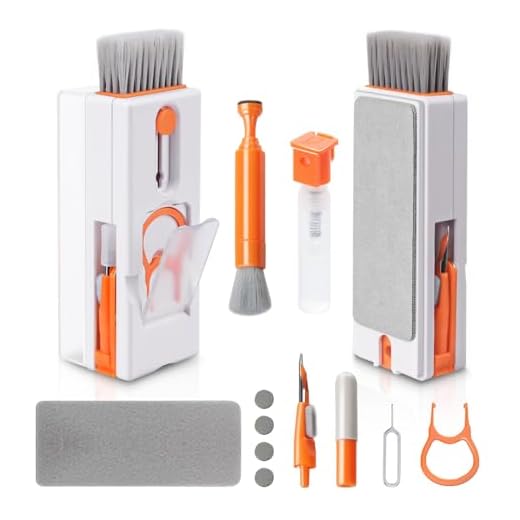 Alyvisun Kit Limpieza Teclado, 11 en 1 Kit Limpieza PC Multifuncional, Cepillo de Limpiador Teclado con Extractor de Teclas, para Laptop, Teléfonos, Auriculares