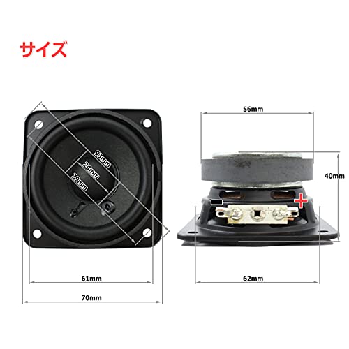 NFJ フルレンジスピーカーユニット 2.5インチ 4Ω