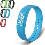 Braccialetto intelligente, senza telefono, contapassi, sveglia, cronometro, diversi colori, per adulti e bambini