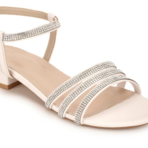 Image of Marc Loire Embellished Flat Fashion Sandals for Women