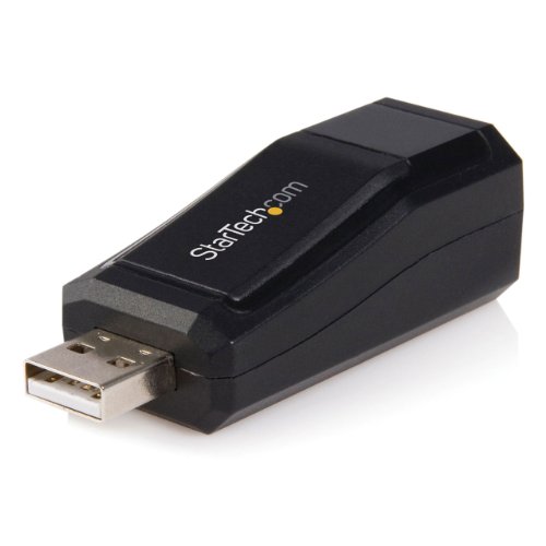 StarTech.com USB To Ethernet Adapter - 10/100Mbps Ethernet - USB 2.0 - Black - USB Ethernet Adapter (USB2106S)