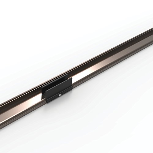 Basco Deluxe Framed Sliding Shower Door, Fits 45-47 Inch Opening, Auqaglidexp Clear Glass, Oil Rubbed Bronze Finish #TOP6