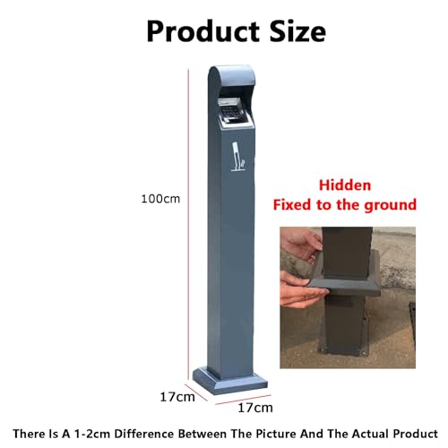 Cendrier sur pied d extérieur design acier inoxydable