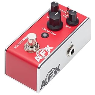 guitar preamp pedal Fishman AFX AcoustiVerb Mini Pedal Mini Reverb Pedal Power supply: DC 9 V, not included, 152 x 76 x 50 mm, 0.28 kg Settings: Level, Tone, Decay, True ByPass, Hall, Plate and Spring Made in the USA
