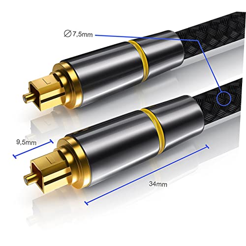 Câble audio optique numérique mâle-mâle pour console de jeux - 5
