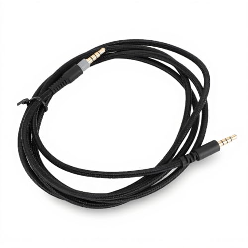 Cable de reemplazo para audífonos 3.5mm macho a macho 1.5m miniatura 1