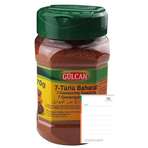 Gülcan 7-Türlü Baharat Gewürzmischung 170g – Universal-Gewürz für Fleisch, Gulasch,...